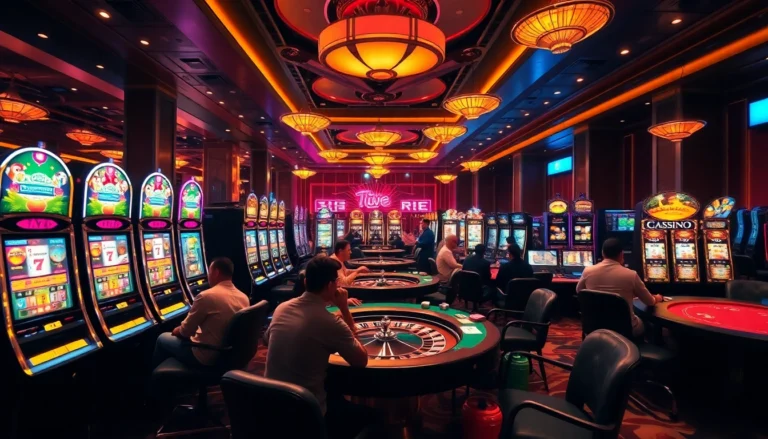 Experience the thrill of winning at go8.com, featuring an upscale casino scene with players at roulette tables.