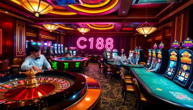 Experience the thrill of the casino with C168-themed roulette and poker games.